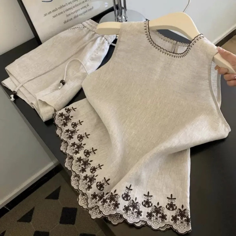 Embroidery Class - Простой стиль Old Money из хлопка