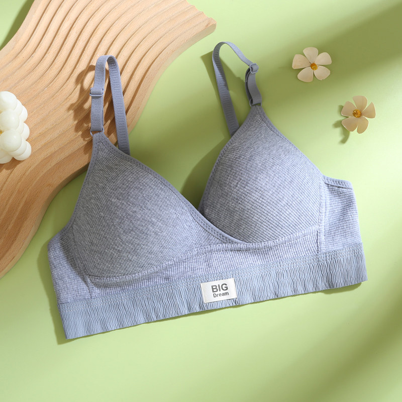 Embroidery Ai - Французский летний тонкий бюстгальтер из хлопка,