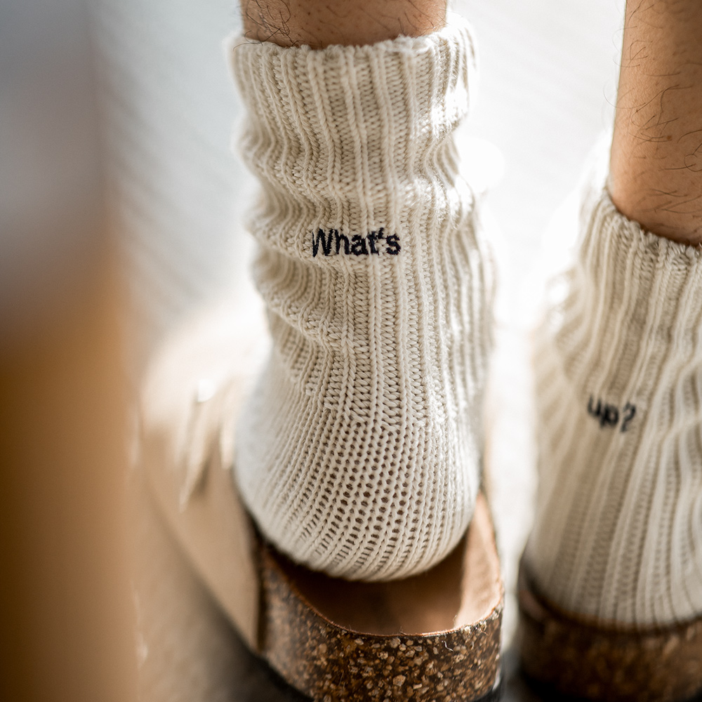 Embroidery On Socks - Maden, 3 пары винтажных вязаных носков
