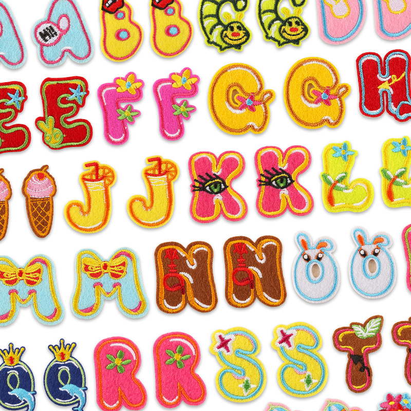 Embroidery Letter M - 26 шт./объемные наборы, нашивка с буквами,