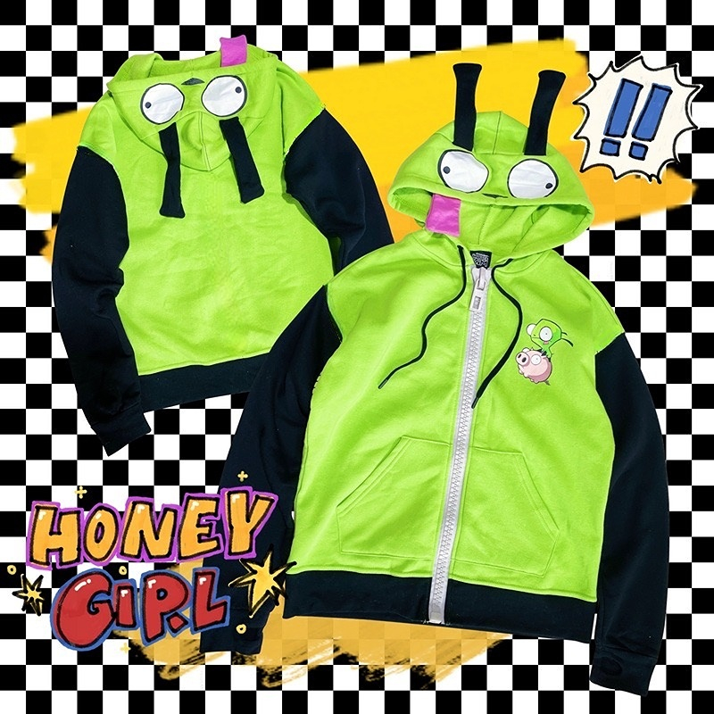 Аниме Invader Косплей Костюм П – обзор и цена Embroidery Zip Up Hoodie