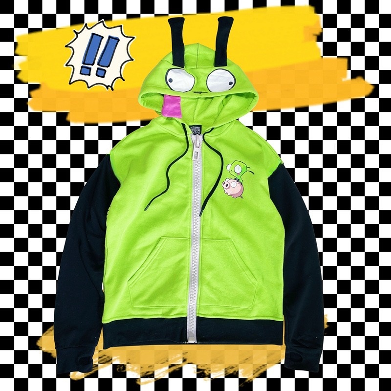 Аниме Invader Косплей Костюм П – обзор и цена Embroidery Zip Up Hoodie