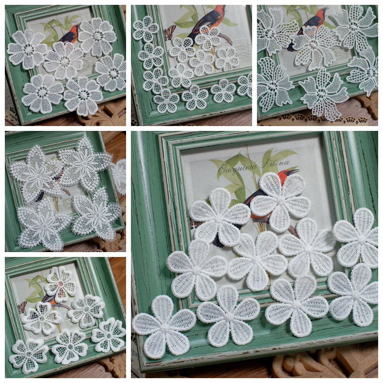 Белый цветок, кружевная тканев – обзор и цена Embroidery Letter M