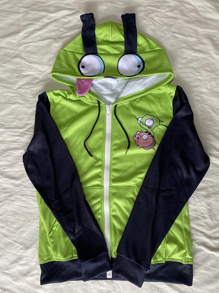 Аниме Invader, карнавальный ко – обзор и цена Embroidery Zip Up Hoodie