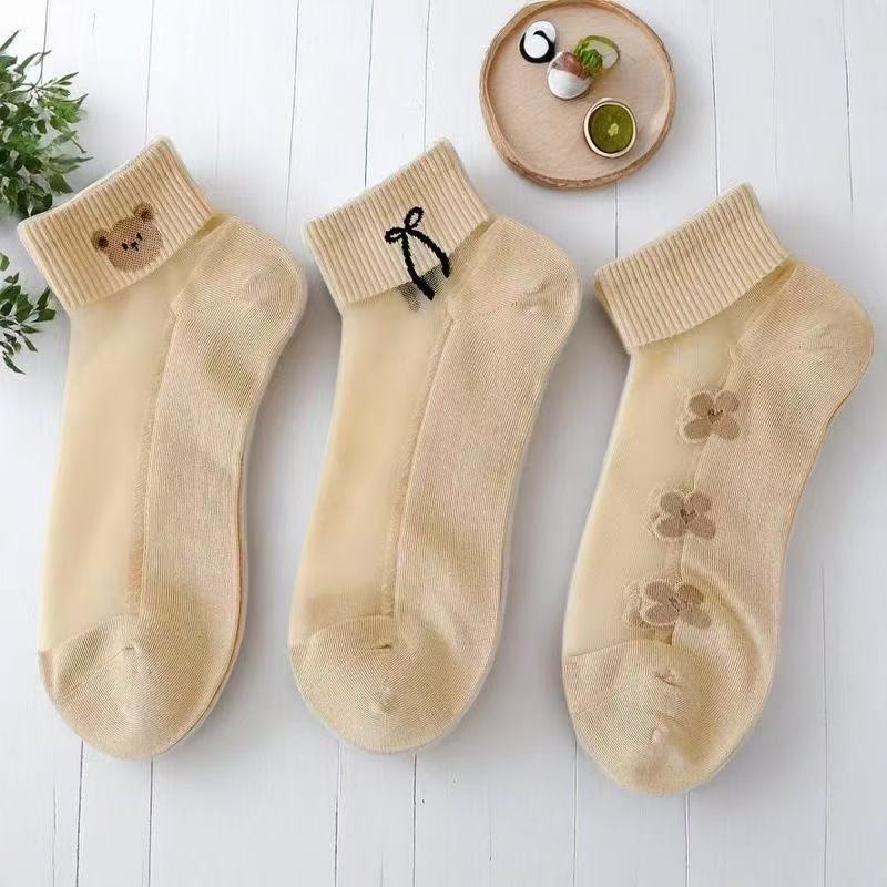Женские прозрачные носки-невид – обзор и цена Embroidery On Socks