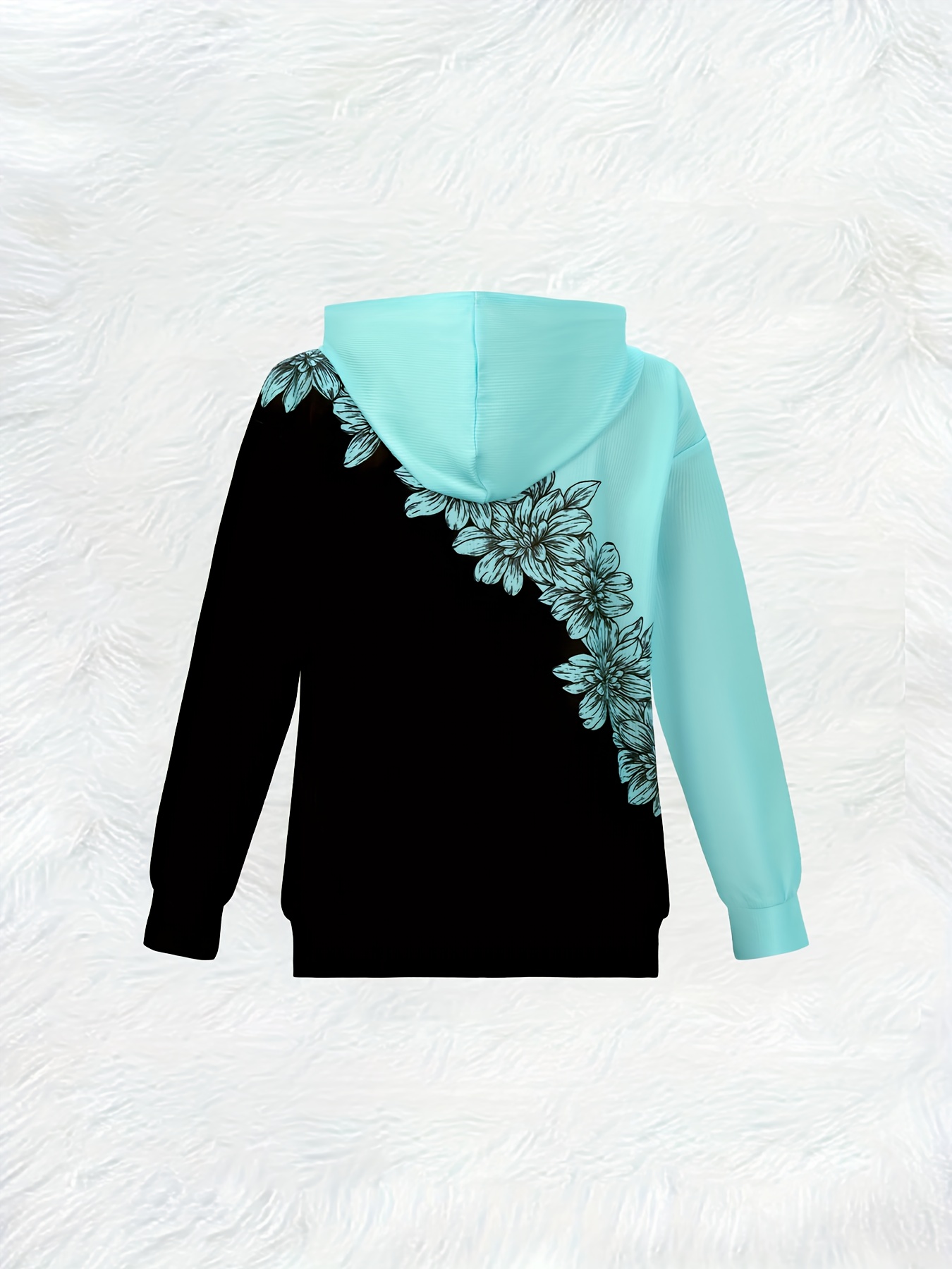 Женская толстовка с цветочным  – обзор и цена Embroidery Zip Up Hoodie