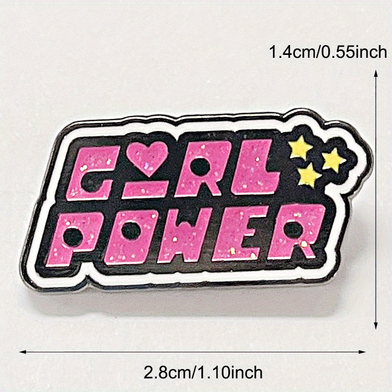 Розовый значок «GIRL POWER» из – обзор и цена Embroidery Letter M