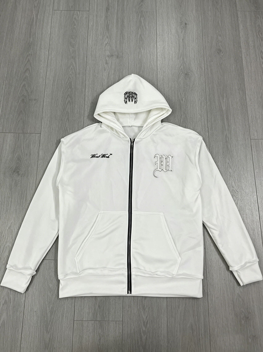 Женская толстовка-худи на молн – обзор и цена Embroidery Zip Up Hoodie