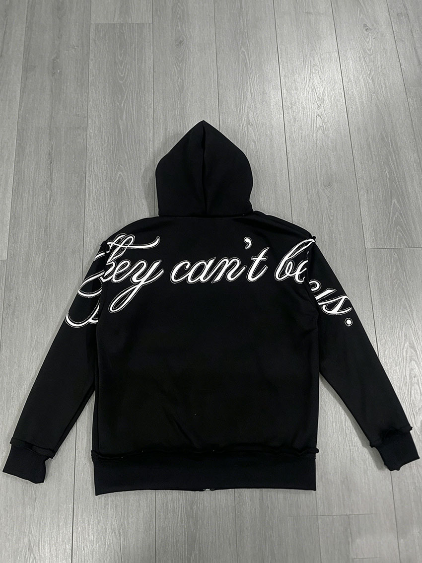 Женская толстовка-худи на молн – обзор и цена Embroidery Zip Up Hoodie
