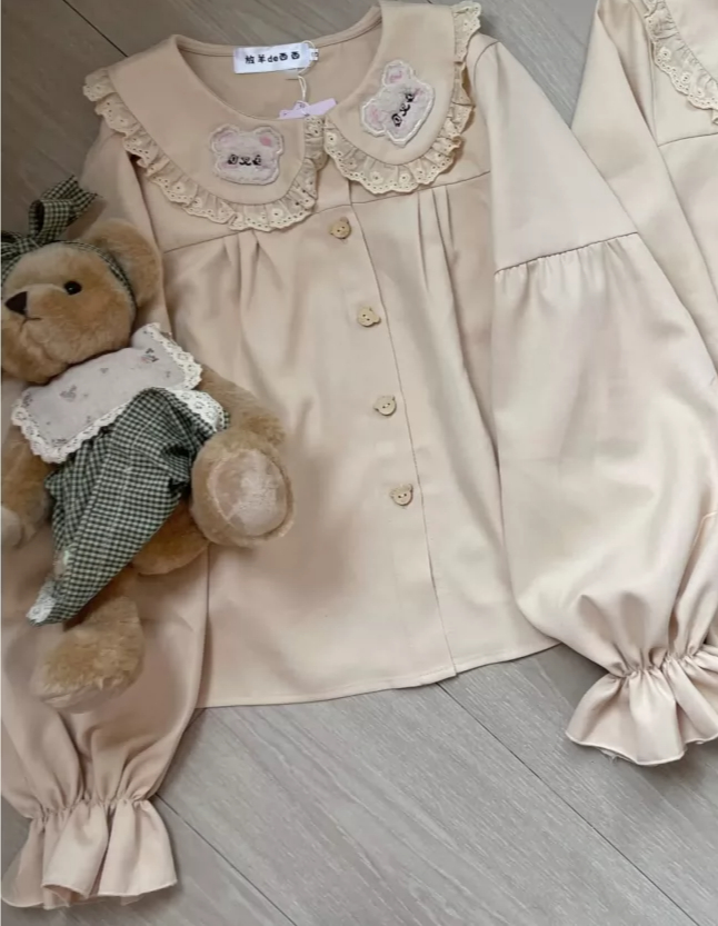 Блузка в стиле Лолита с вышивк – обзор и цена Embroidery Cream