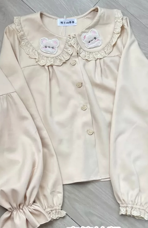 Блузка в стиле Лолита с вышивк – обзор и цена Embroidery Cream