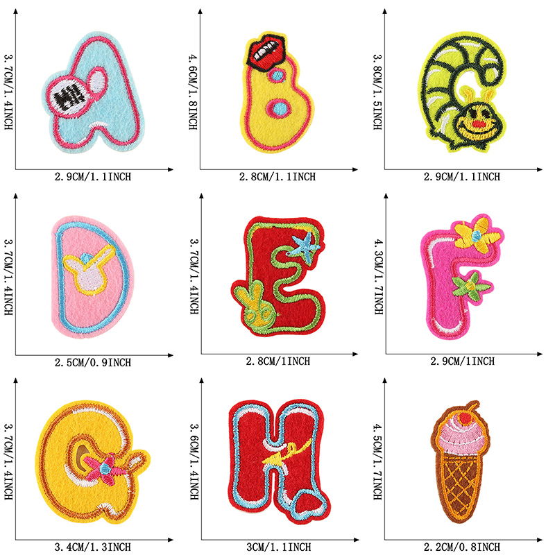 26 шт./объемные наборы, нашивк – обзор и цена Embroidery Letter M